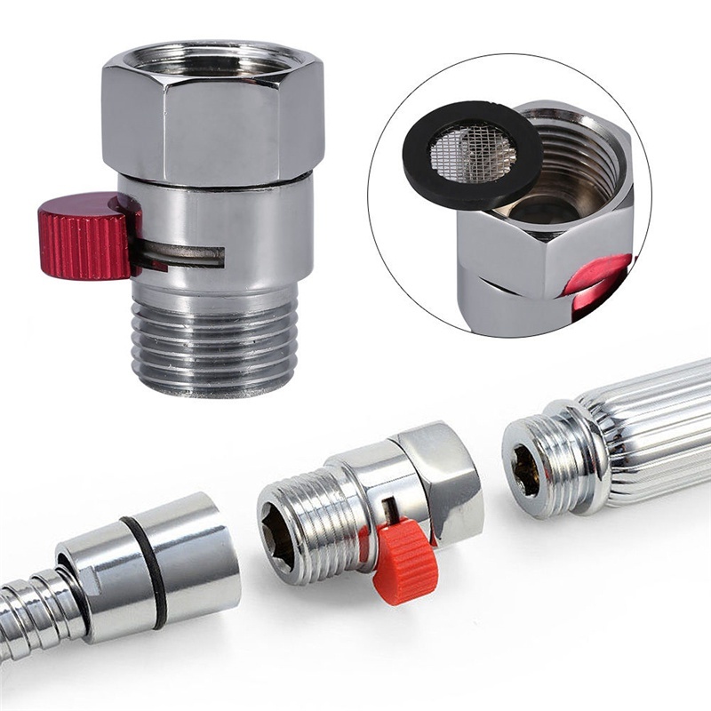 Shower Valve Cartridge - Badezimmer-Dusche Messing-Verbindungsventil zur Durchflussregelung Gerades Absperrventil