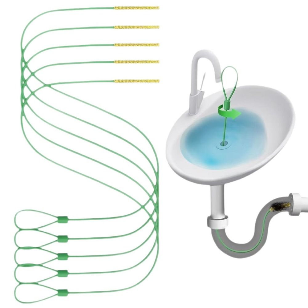 Drain Snake Flexible - 5 Stück Praktische Flexible Abflussreinigungsspirale, Langlebiger