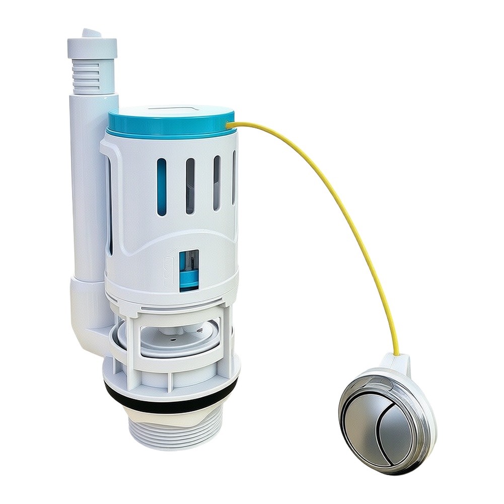 Toilet Fill Valve - 1 Stück Dual-Flush-Ventil mit Kabel für