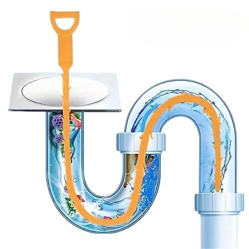 Drain Snake Flexible - 1/10 Stück Abflussreinigungswerkzeug, flexibler Abflussreiniger, Haarentferner