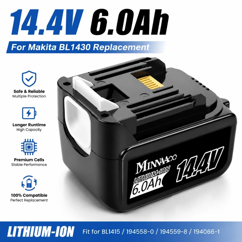 Für Makita 14,4V 6,0Ah 5,0Ah L – Makita Drill Hp1640 Bewertung und Preis